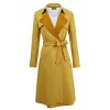 Lock and Love WJC1613 Womens Suede Coats Long Duster Jacket Trench Coat with Belt - Outerwear - $71.27 