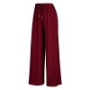 Lock and Love Women's Ankle/Maxi Pleated Wide Leg Palazzo Pants with Drawstring/Elastic Band - パンツ - $17.45  ~ ¥1,964