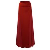 Lock and Love Womens Solid/Print Maxi Skirt with Side Panel - Made in USA - 裙子 - $27.07  ~ ¥181.38