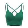 Lock and Love Womens Solid X-Caged Bralette Crop Top - 内衣 - $15.64  ~ ¥104.79
