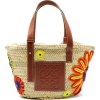 Loewe Floral-crocheted medium woven bask - Hand bag - 