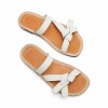 Loewe Gate Flat Sandal White - scarpe di baletto - 
