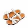 Loewe Gate Flat Sandal White - scarpe di baletto - 