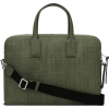 Loewe Goya Thin Briefcase Khaki Green - Messenger bags - 