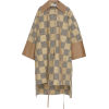 Loewe Oversized Checkered Leather-Trimme - Jaquetas e casacos - $2,565.00  ~ 2,203.04€
