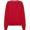 Logo Collar Cotton Sweatshirt - Pulôver - 