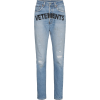 Logo Print Straight Jeans - Dżinsy - 