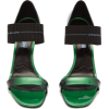 Logo-strap patent-leather sandals - 凉鞋 - 