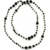 Long Black Acrylic Necklace - Pendants - £7.90  ~ $10.39