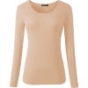Long Sleeve Basic Layering Tee - Long sleeves t-shirts - $12.99 