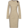 Long Sleeve Beige Dress - Dresses - 
