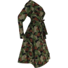 Long Sleeve Camo Midi - sukienki - 