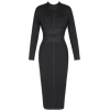 Long Sleeve Dark Gray Sweater Dress - Vestidos - 