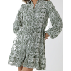 Long Sleeve Mini Shirt Dress - Dresses - £28.00 