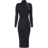 Long Sleeve Navy Sweater Dress - Kleider - 