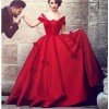 Long-Turkish-Arabic-Style-Red-Evening- - ウェディングドレス - 