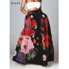 Long and black skirt print 3 - Saias - 