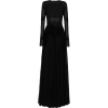 Long chiffon dress with lace details - Dresses - $7,295.00 