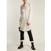 Long-line silk-blend blouse - Long sleeves shirts - 