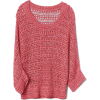 Loose Knit Pullover Sweater - Puloverji - 