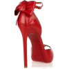 Louboutin Red Bow Heels - Klasyczne buty - 