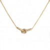 Love Knot Necklace, 14K Yellow Gold Neck - Ожерелья - 