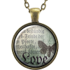 Love Moth Necklace Pendant, Goth Insect - Ожерелья - 