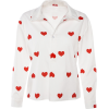 Love Print Lapel Long Sleeve Shirt - Shirts - $27.99 