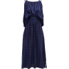 Love binetti blue draped checked dress - Vestidos - 