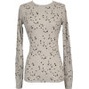 Lucky Stars Print Cotton Thermal Long Sleeve T-Shirt Junior Plus Size Heather-Grey - Maglie - $17.99  ~ 15.45€