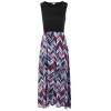 LuckyMore Women Boho Chevron Striped Print Summer Sleeveless Tank Long Maxi Party Dress - ワンピース・ドレス - $9.99  ~ ¥1,124