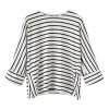 LuckyMore Women's Casual 3/4 Raglan Sleeve Round Neck Striped T-Shirt Tops - Camiseta sem manga - $26.00  ~ 22.33€