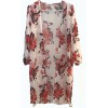 LuckyMore Women's Floral Print Boho Beach Wear Chiffon Cover Up Tops Kimono Cardigan - Cardigan - $9.99 