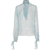 Luisa Beccaria Elegant Neck Tie Blouse - 半袖衫/女式衬衫 - $1.08  ~ ¥7.24