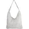 Luscious Feather like Pattern Handmade Beaded Shopper Hobo Handbag Satchel Purse Tote Bag White - Kleine Taschen - $35.50  ~ 30.49€