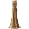 MACloth Elegant Sequin Bridesmaid Dress Mermaid Long Simple Prom Formal Gown - Kleider - $388.00  ~ 333.25€