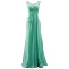 MACloth Women Bateau Rhinestone Chiffon Long Prom Party Dress Ball Gown - 连衣裙 - $189.00  ~ ¥1,266.36