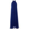 MACloth Women Sleeveless Halter Chiffon Long Evening Gown Formal Party Dress - Dresses - $87.00  ~ £66.12
