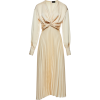 MAGDA BUTRYM neutral pleated silk dress - Vestidos - 