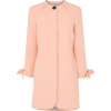 MAISIE PINK CREPE TIE CUFF COAT - Jacket - coats - 
