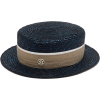 MAISON MICHEL Augusta straw boater hat - Cappelli - 
