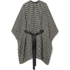 MAJEGiro belted houndstooth bouclé cape - Jacket - coats - 