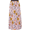MAJE Pleated floral-print crepe de chine - Skirts - 
