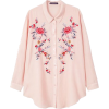 MANGO Floral embroidered shirt - Koszule - krótkie - $59.99  ~ 51.52€