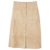 MANGO Women's Buttoned Suede Skirt - Gonne - $129.99  ~ 111.65€