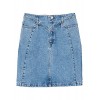 MANGO Women's Interwoven Cord Denim Skirt - スカート - $69.99  ~ ¥7,877