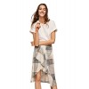 MANGO Women's Ruffled Checked Skirt - 裙子 - $49.99  ~ ¥334.95