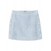 MANGO Women's Stitch Leather Skirt - Gonne - $79.99  ~ 68.70€