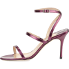 MANOLO BLAHNIK metallic heel sandal - Sandals - 