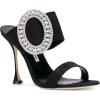 MANOLO BLAHNIK oversized buckle sandals - Sandale - 